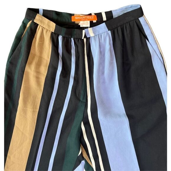 SMARTEEZ Made in Italy Striped Cotton Blend Pant Size 0 - Picture 4 of 8